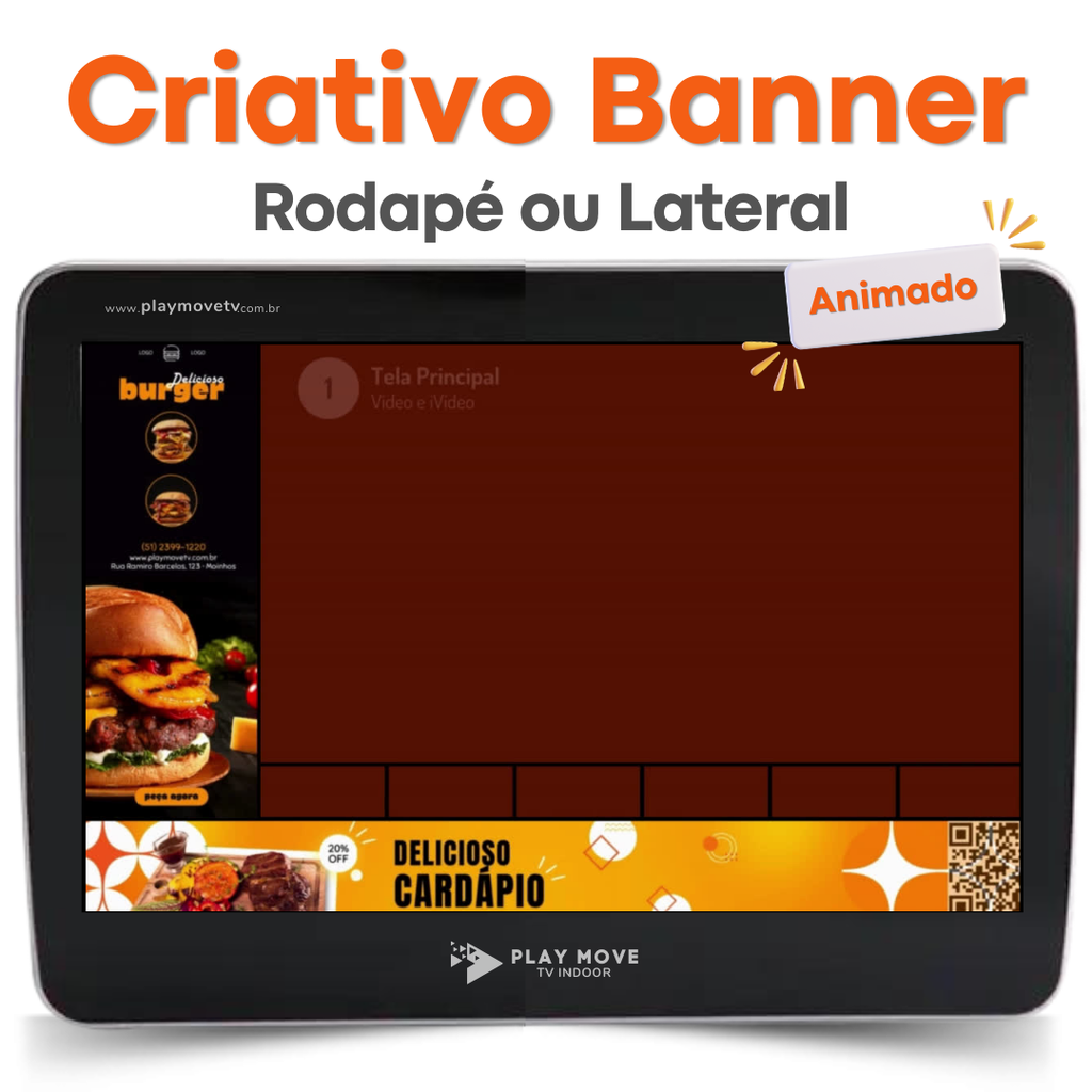Criativo Banner Animado (Rodapé, 15 segundos)